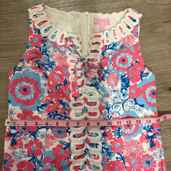 Lilly Pulitzer Shell Yeah Florida Shift Dress Sz 2 Pockets Preppy Nautical Beach - Picture 13 of 16